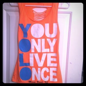 YOLO tank top